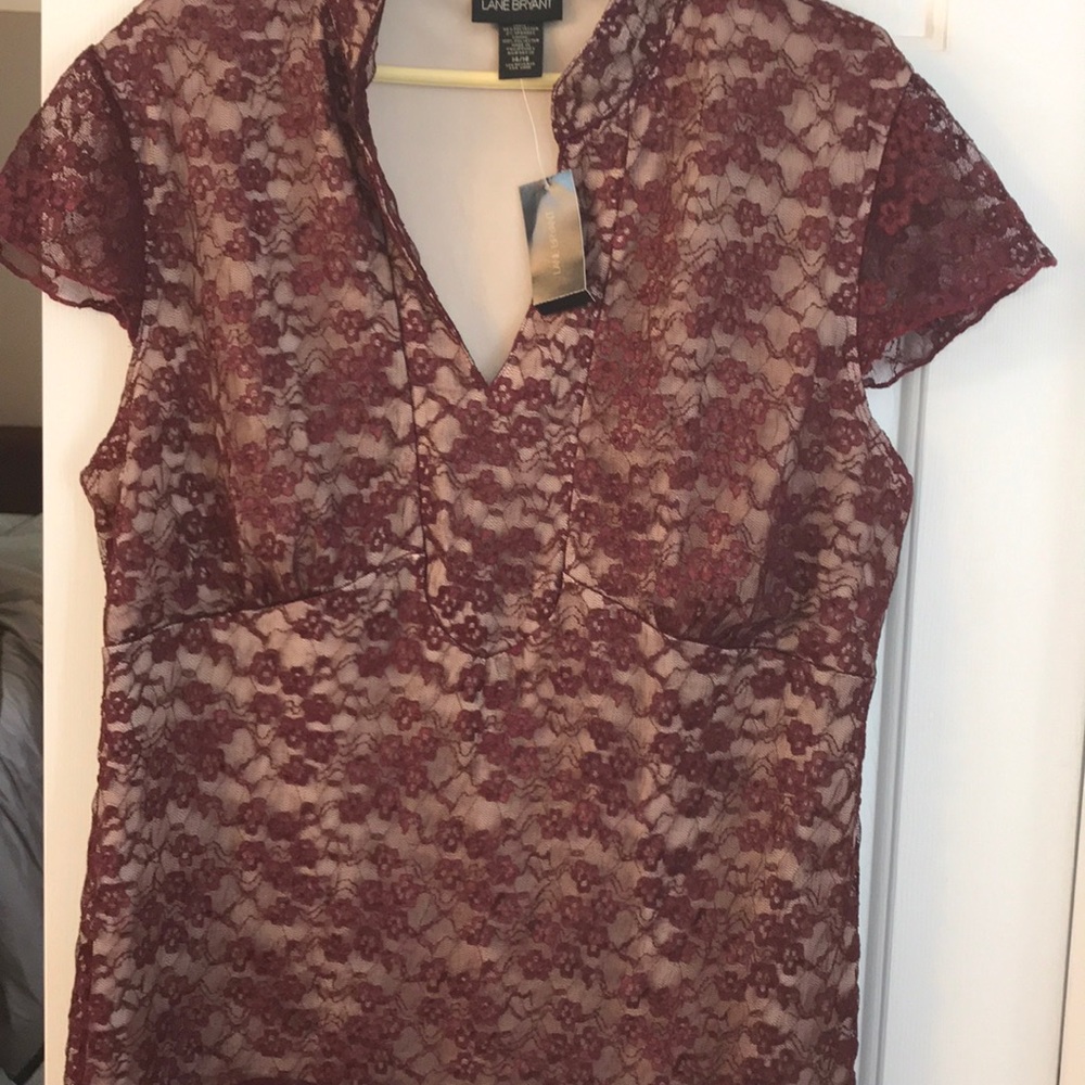 Lane Bryant 14/16 Sleeveless lace shirt